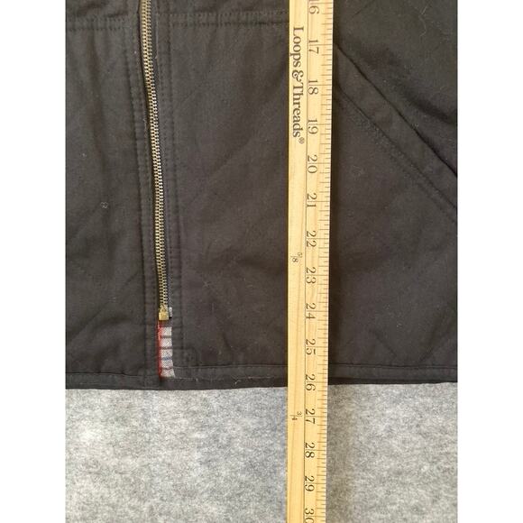 Marlboro Vest Mens Large Plaid Black Reversible Zip Up Country Store Western - Picture 5 of 9